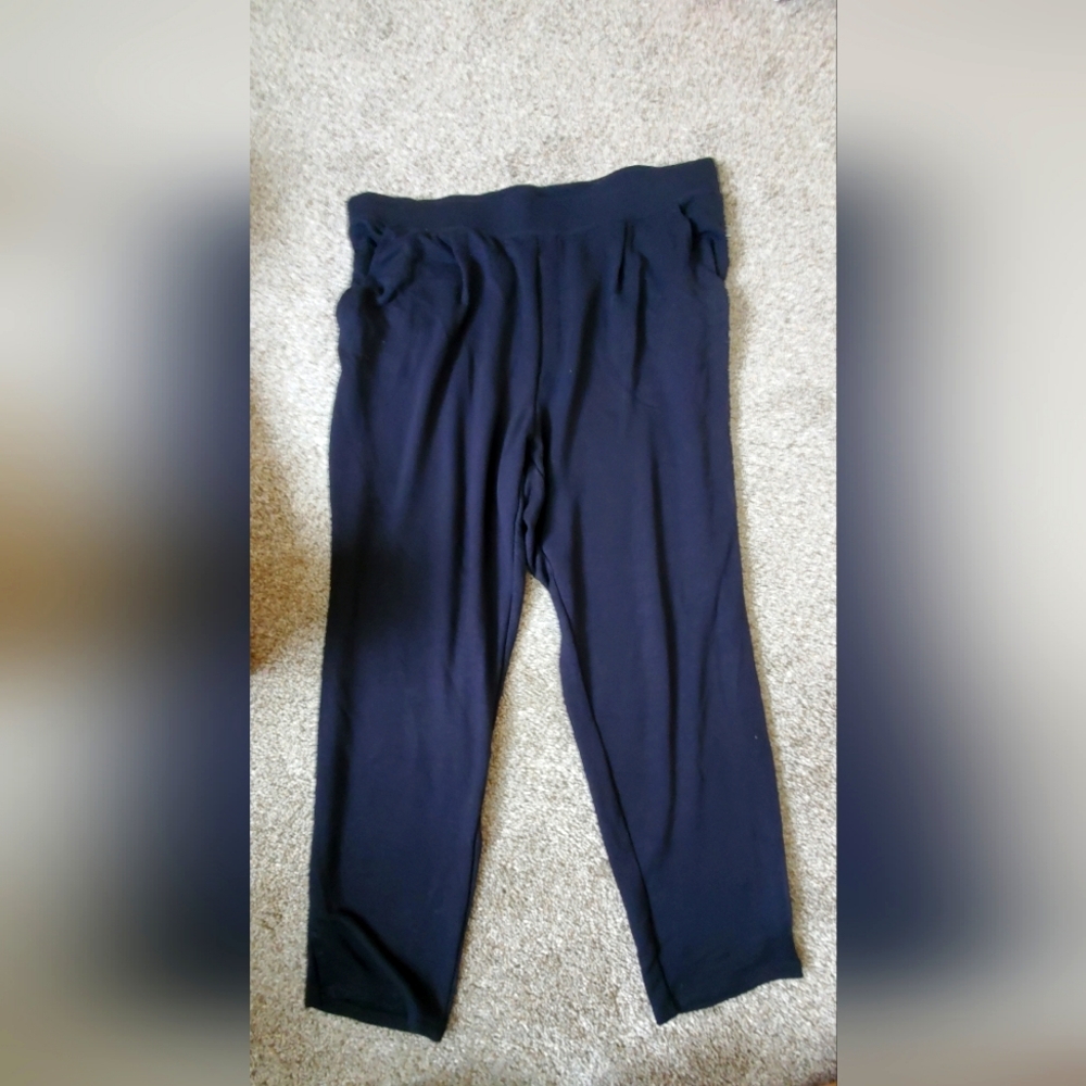 Black Anne Klein Sports Lounge Pants